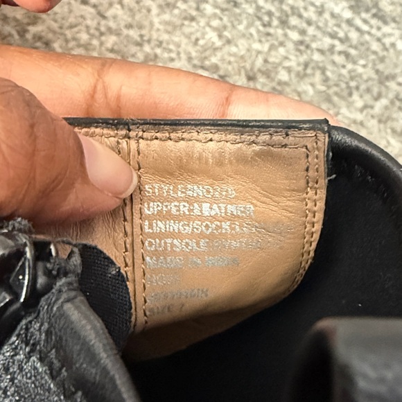 Madewell The Idris Ankle Sleek Black Leather Boots sz 7 - Picture 10 of 12